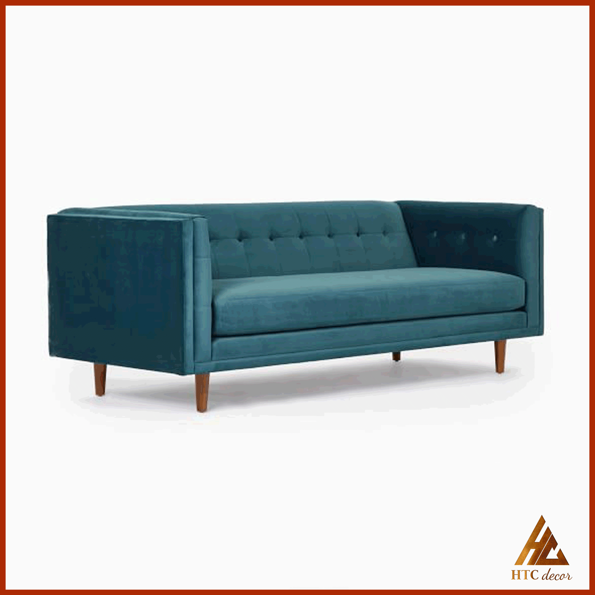 Ghế Sofa Băng Bradford Vải Nhung